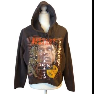 PHNTM Travis Scott Cactus Jack Thrashed crop fleece hoodie with dope graphics